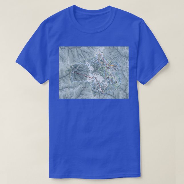 Camiseta Mapa del sendero de la cuenca de Bogus (Diseño del anverso)