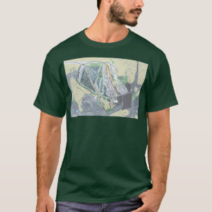 Camiseta Mapa del sendero de la estación de montaña Pine Mo