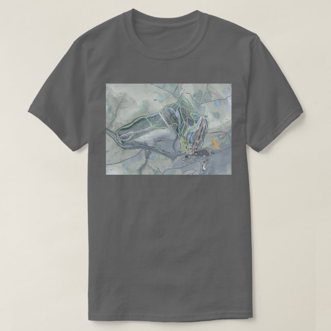 Camiseta Mapa del sendero de la estación máxima griega (Diseño del anverso)