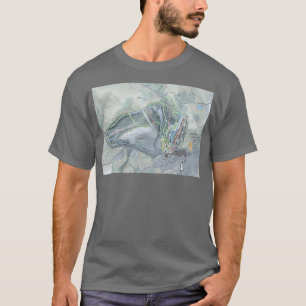 Camiseta Mapa del sendero de la estación máxima griega