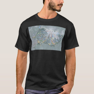 Camiseta Mapa del sendero de Mammoth Mountain Resort