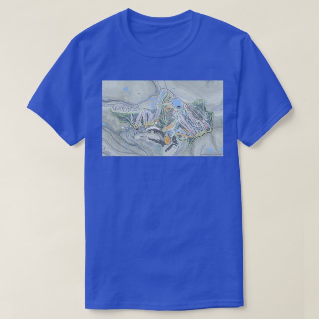 Camiseta Mapa del sendero de Seven Springs Resort (Diseño del anverso)