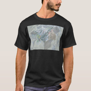 Camiseta Mapa del sendero del complejo Grand Targhee