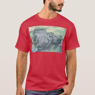 Camiseta Mapa del sendero del complejo Mount Bohemia