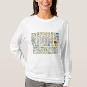 Camiseta Mapa del sistema de American Airlines del dorso