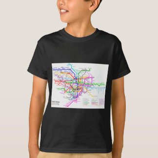 Camiseta Mapa del subterráneo de Tokio Japón