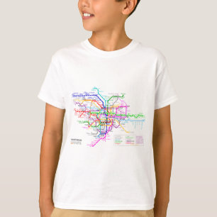 Camiseta Mapa del subterráneo de Tokio Japón