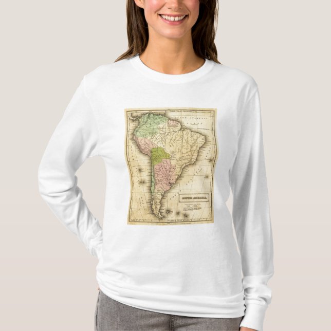Camiseta Mapa del sur de AmericaOlney (Anverso)
