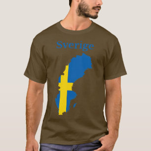 Camiseta Mapa del Sverige de Suecia