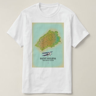 Camiseta Mapa del Territorio Británico de Ultramar de Santa