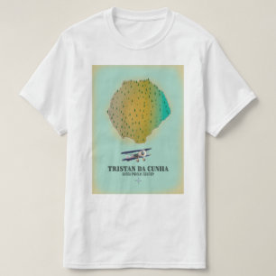 Camiseta Mapa del Territorio Británico de Ultramar de Trist
