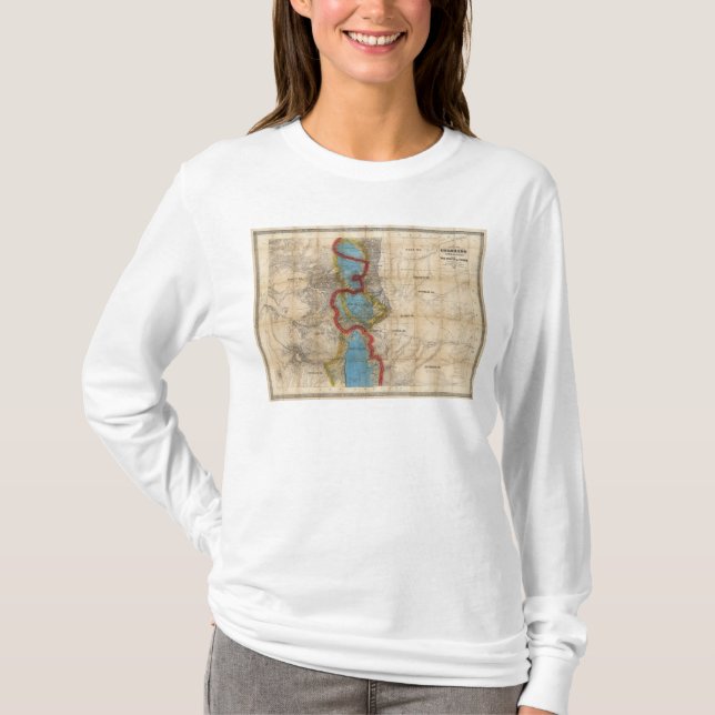 Camiseta Mapa del territorio de Colorado (Anverso)
