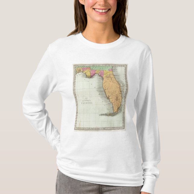 Camiseta Mapa del territorio de la Florida 2 (Anverso)