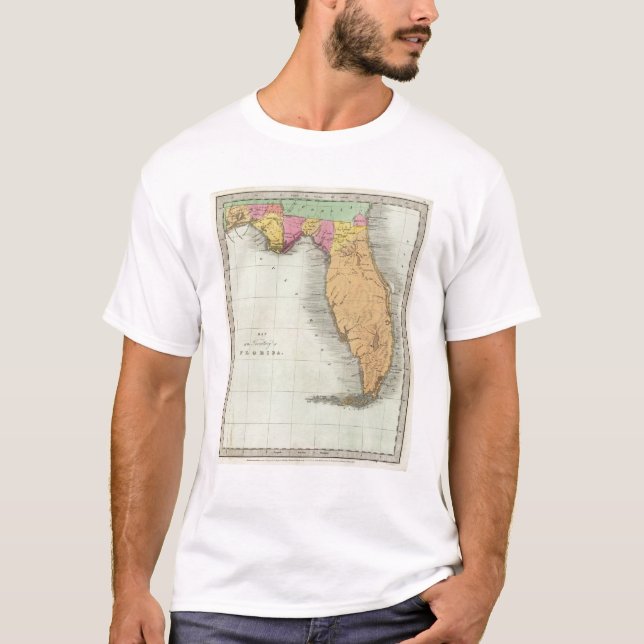 Camiseta Mapa del territorio de la Florida 2 (Anverso)