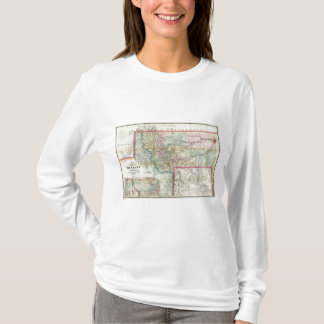Camiseta Mapa del territorio de Montana