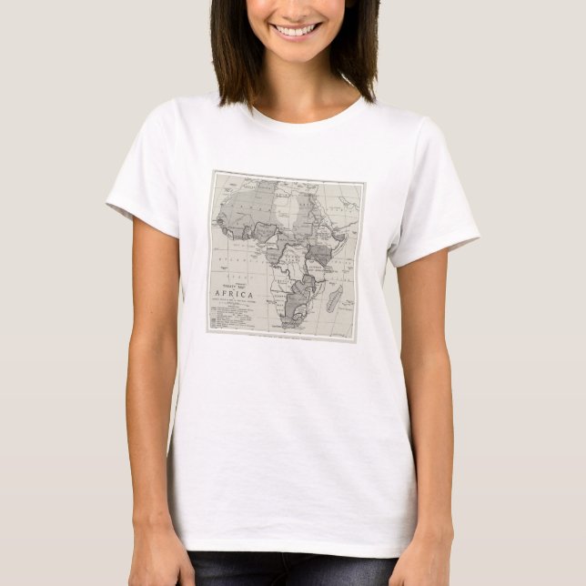 Camiseta Mapa del tratado de África (Anverso)