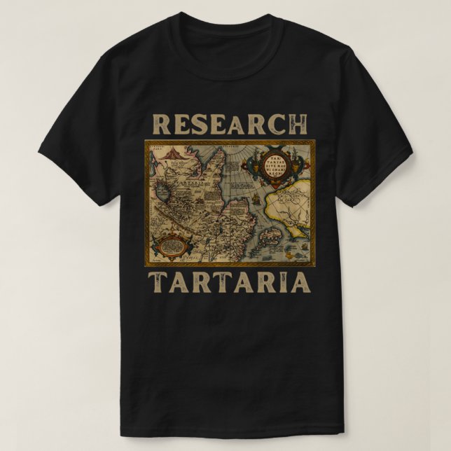 Camiseta Mapa del Viejo Mundo de Tartaria (Diseño del anverso)