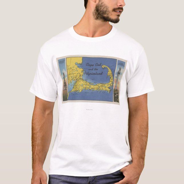 Camiseta Mapa detallado del Pilgrimland (Anverso)