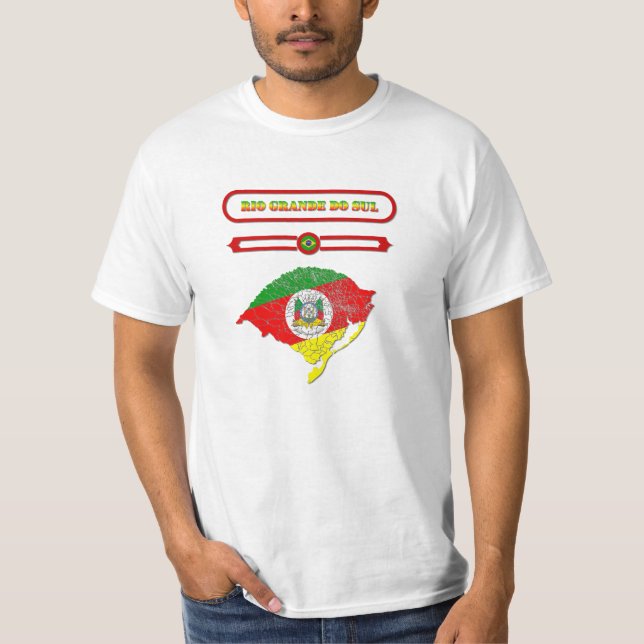 CAMISETA MAPA DO RIO GRANDE DO SUL. SAMER BRASIL (Anverso)