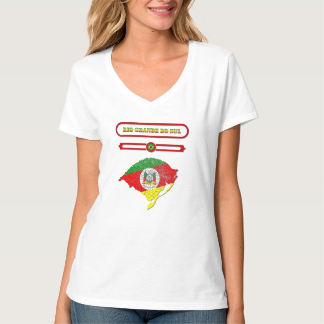 CAMISETA MAPA DO RIO GRANDE DO SUL. SAMER BRASIL (Anverso)