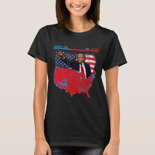 Camiseta Mapa electoral de 2024 Trump 312 Red 2024