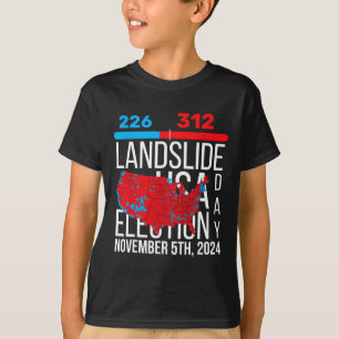Camiseta Mapa electoral de 2024 Votos finales