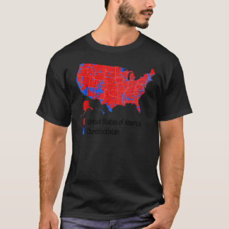 Camiseta Mapa electoral Estados Unidos Dumbfuckista