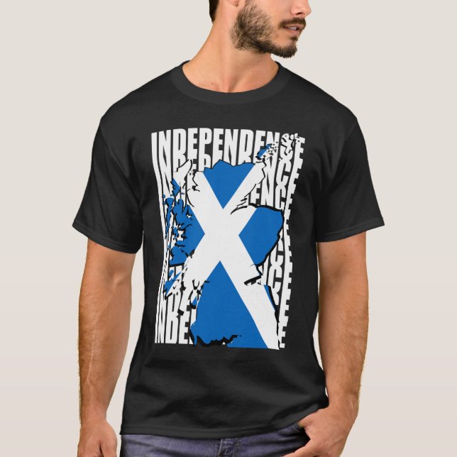 Camiseta Mapa escocés de la independencia (Anverso)