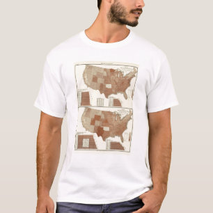Camiseta Mapa estadístico de las muertes