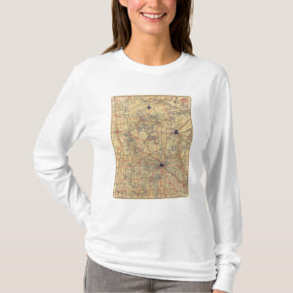 Camiseta Mapa estándar de Minnesota