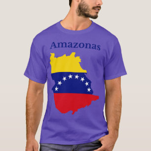 Camiseta Mapa estatal Amazonas Venezuela