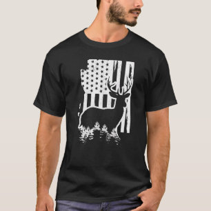 Camiseta Mapa estatal de caza de alces de Arizona Bandera e