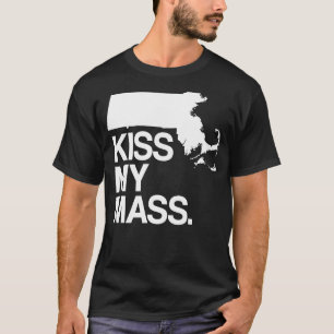Camiseta Mapa estatal de eslóganes divertidos en Massachuse