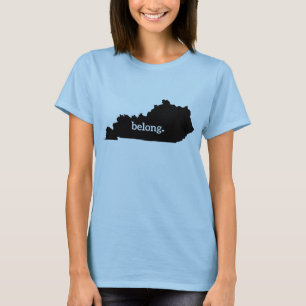 Camiseta Mapa estatal de Kentucky Belong