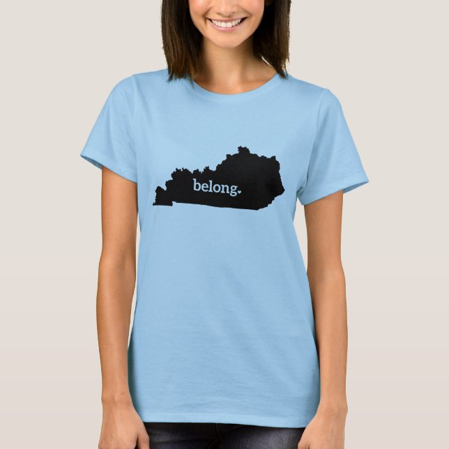 Camiseta Mapa estatal de Kentucky Belong (Anverso)