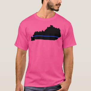 Camiseta Mapa estatal de Kentucky: Policía de aplicación de