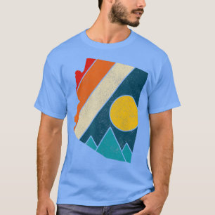 Camiseta Mapa estatal de la época de Arizona Monta campamen