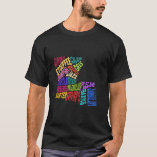 Camiseta Mapa estatal de Luisiana Mapa de la cultura cajún