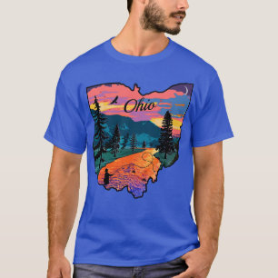 Camiseta Mapa estatal de Ohio Montaña - Río de Janeiro - Re