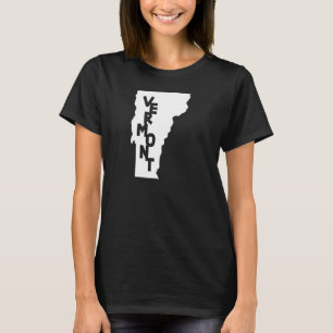 Camiseta Mapa estatal de Vermont Home