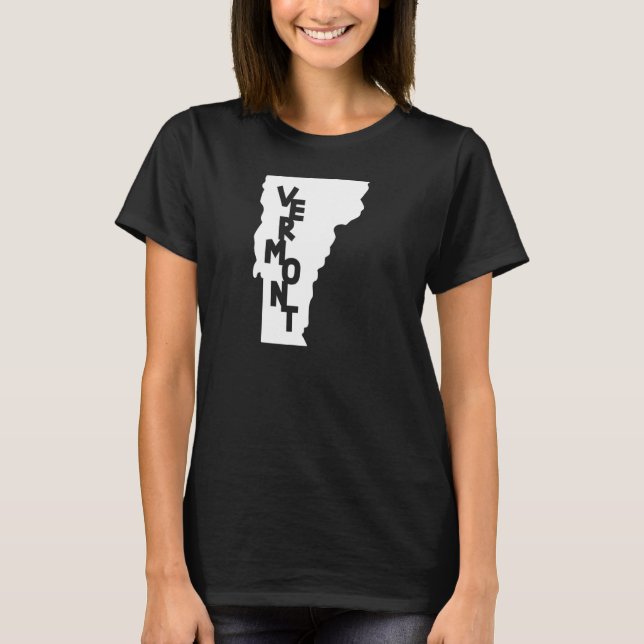 Camiseta Mapa estatal de Vermont Home (Anverso)