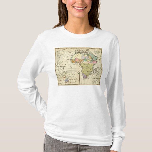 Camiseta Mapa etnográfico de África (Anverso)