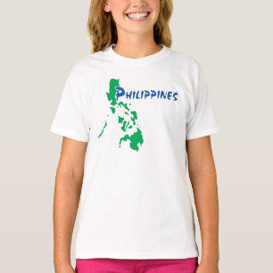 Camiseta Mapa filipino de Filipinas en un mapa