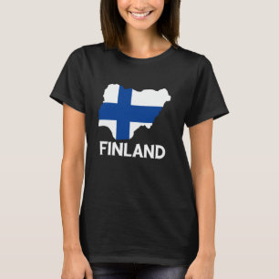 Camiseta Mapa finlandés raíces raíces finlandés orgullo pat