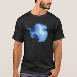 Camiseta Mapa físico de la Antártida