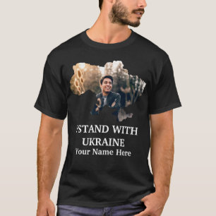 Camiseta Mapa fotográfico de Ucrania personalizado - Yo apo