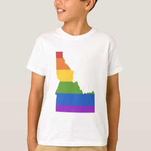 Camiseta Mapa gay de EEUU  Estado de Idaho