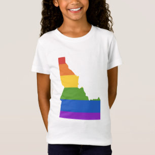 Camiseta Mapa gay de EEUU  Estado de Idaho