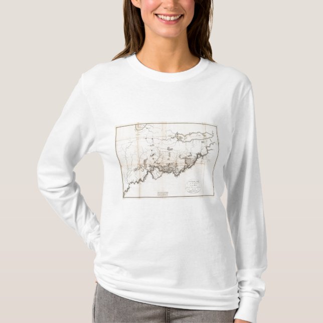Camiseta Mapa general del curso del Ohio (Anverso)