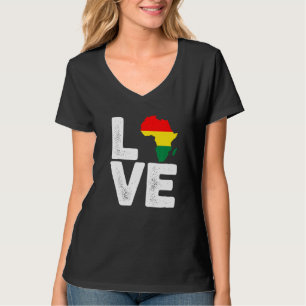 Camiseta Mapa genial de África Amor por hombres y mujeres a